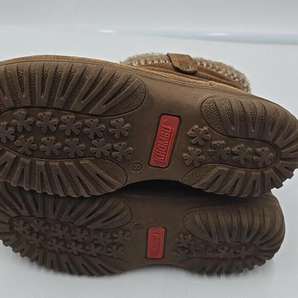 Khombu Women's Laura All Weather Booties TAN / Chestnut New in Box Size 8 - Picture 8 of 8